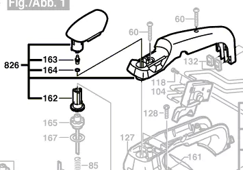 Poignée GST 2000, GST 60 PBAE, GST 85 PBAE, GST 85 PBE